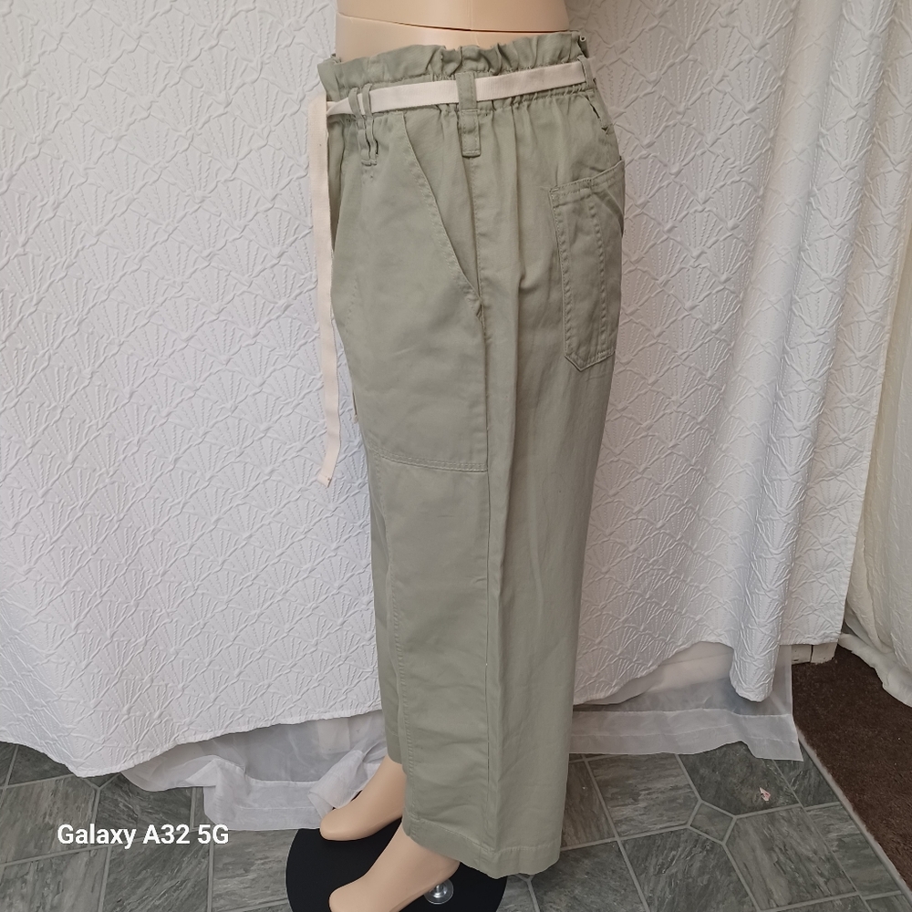 Kensie Women Size 10/30 Olive Green Drawstring Pants - Picture 8 of 17